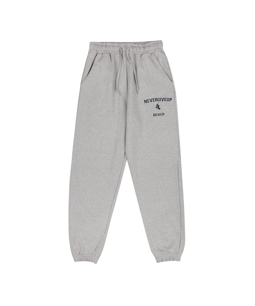 CREAM SODA LAB Lab Never Give Up Gloves Training Jogger Pants Grey