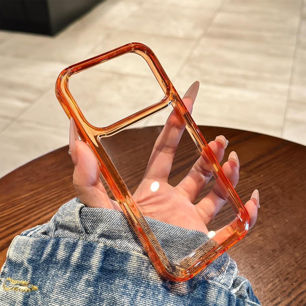 Transparent Acrylic Hard Case for For Iphone 17 16 Pro Max 14 1 Plus 12 13 11 Air Clear Metal Button Shockproof Slim Cover