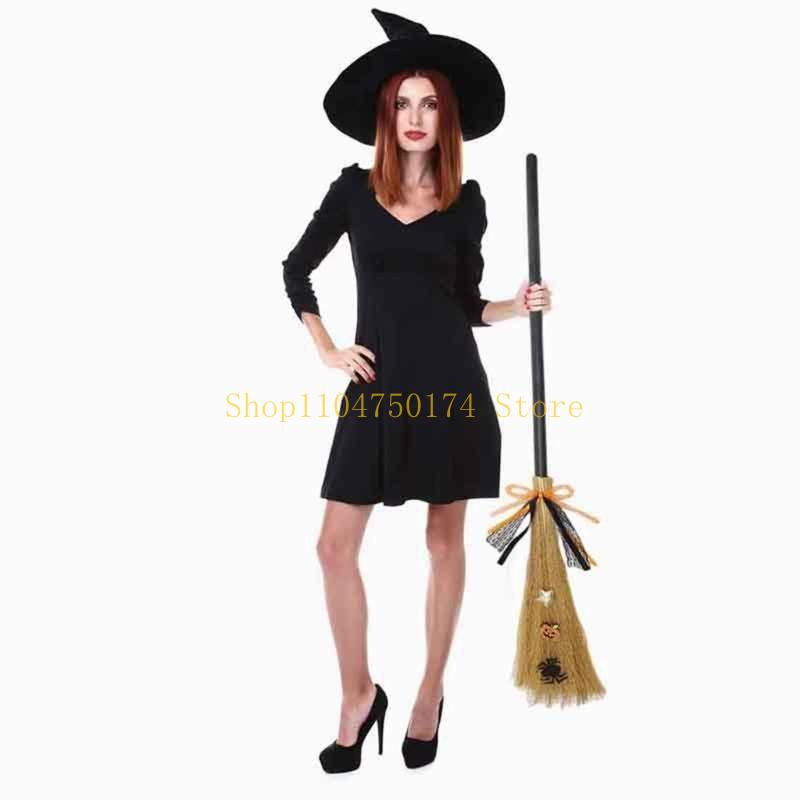 Multifunction Halloween Witch Broomstiscks Household Decorative Ornament Top Sale