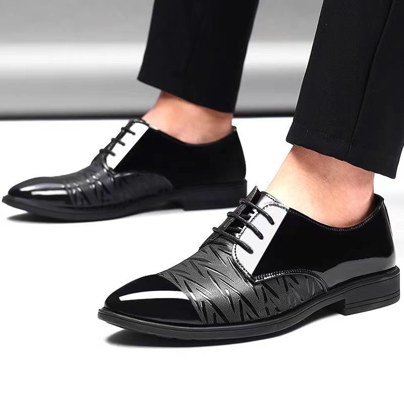 

Мужская мода Туфли формальные слипоны - модный британский стиль, прочная резиновая подошва, удобные, деловой кэжуал, слипоны, обувь для ленивых 44 чёрный