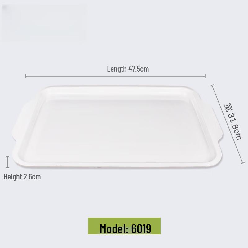 Wuhe 18.7-inch Round Stone Serving Tray with Double Handles