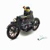 Vintage Men on Tin Tricycle Tin Toy Nostalgic Wind Up Collectible for Home or Coffee Shop Decoration