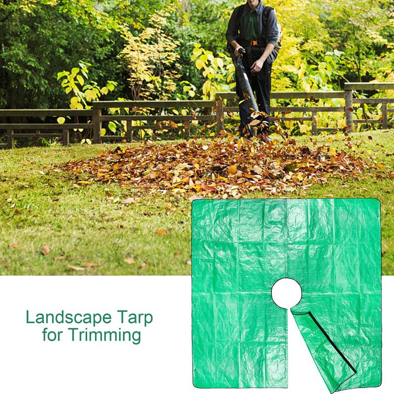 Tuin Tarp Landschapstarp Voor Snoeien Met 12 Inch Gat Waterdichte Barrière Met Vierhoekige Gespen Boom Snoeidoek Voor