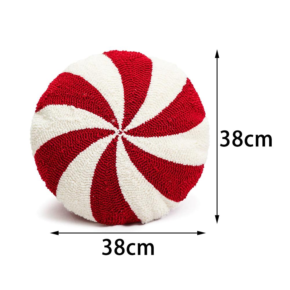 Christmas Candy Cane Pillow Gingerbread House Decoration Plush Throw Pillow Winter Home Decor Living Room Sofa Couch Cushions