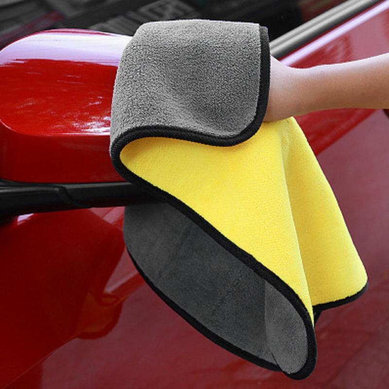 30*60CM Car Wash Microfiber Towel Car Cleaning Drying Cloth Hemming Car Care Cloth Detailing Car Wash Towel