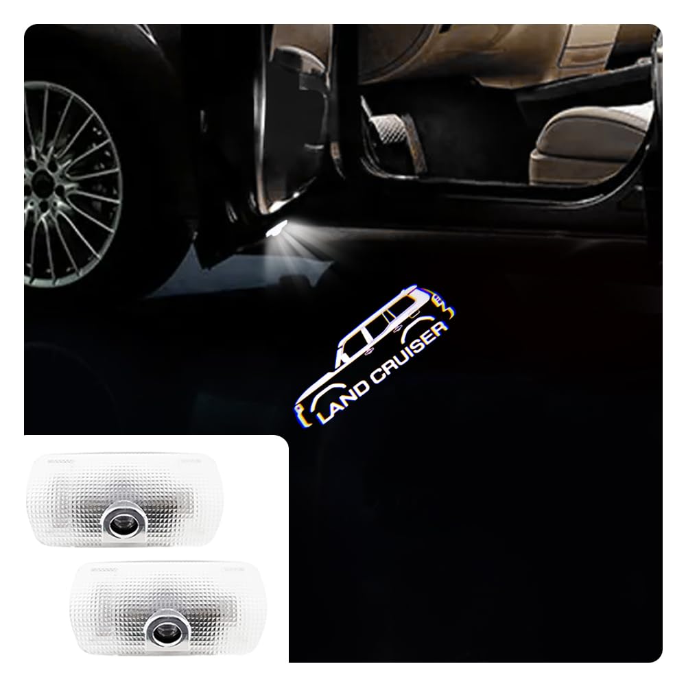 Courtesy Light for Courtesy Land Cruiser 250 LED Logo Projection Courtesy Door Set of Tools Compatible with Land Cruiser 250 Land Cruise 250 Cars,