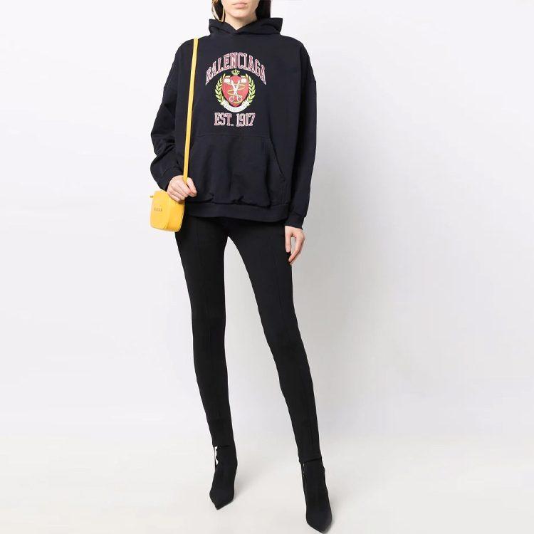Balenciaga Sweatshirt Loose Fit Unisex Dark Blue 675003TLV908067