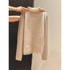 Women's Luxury Slim-Fit Stand-Up Collar Sweater – Soft Knit Long-Sleeve Base Layer for Autumn/Winter