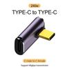 8K 60Hz  USB 4.0 PD 240WCharger Connector for Macbook 40Gbps High Speed USB C OTG U-Shape Straight Angle Male To Female Adapter
