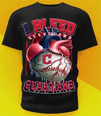 Cleveland Guardians Bleed Shirt Sizes!! Youth-6XL