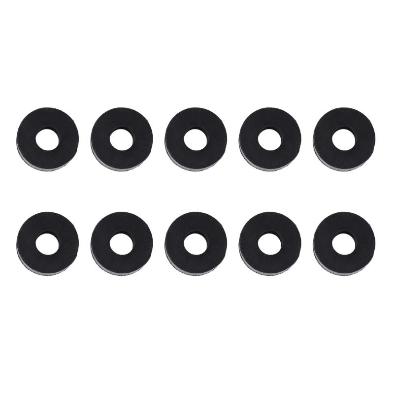 Mechanical Mounting Rubber Cushion Washer 25 Mm Outer Diameter 10 Mm Thick 10 Piece Pack for Damping and Replacement