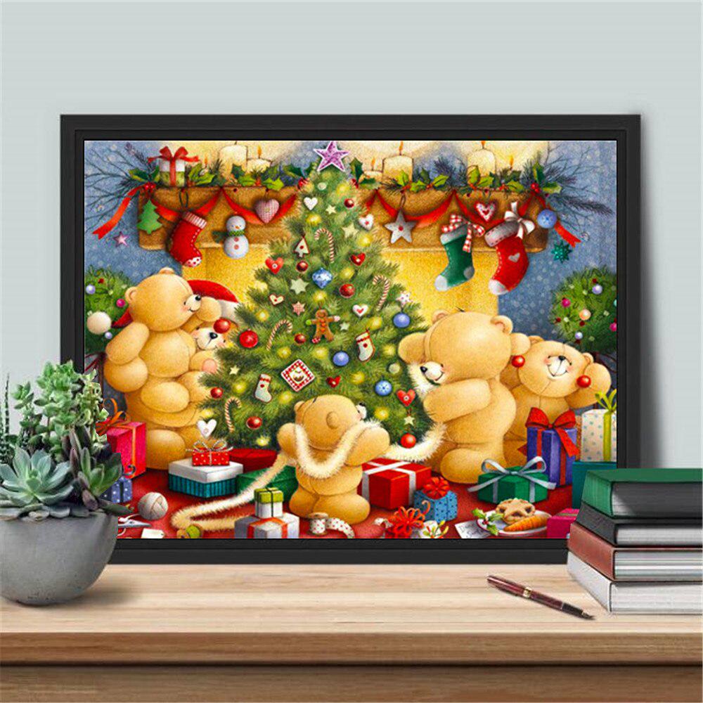 Diamond Embroidery Cross Stitch Christmas Tree 5D DIY Diamond Painting Cartoon Home Decoration Craft Kit