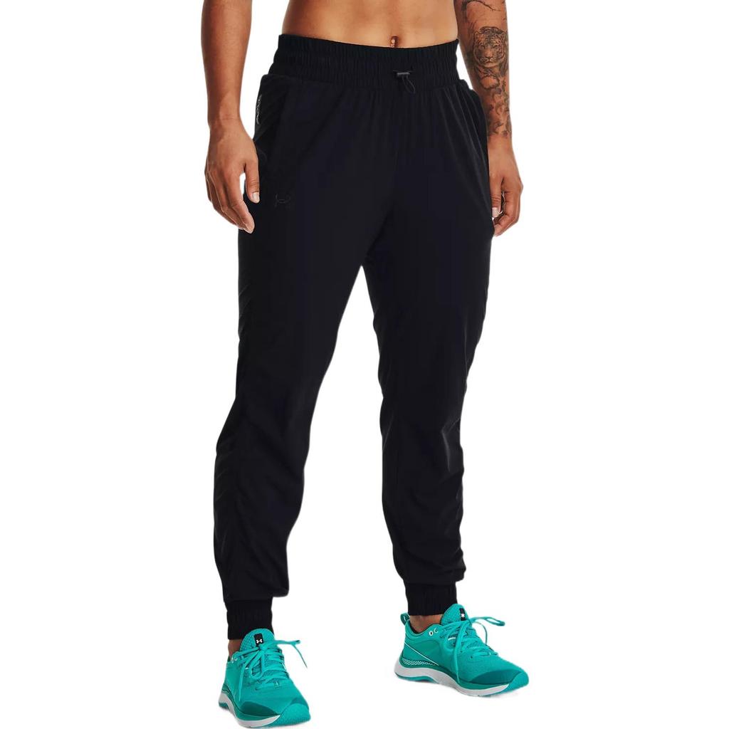 Under Armour Solid Color Fitted Jogger Pants Women bottoms 1369882-001