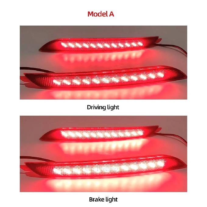LED Rear Bumper Reflector Light For Hyundai Elantra 2012 2013 2014 Stop Brake Tail Light Fog Lamp with turn signal