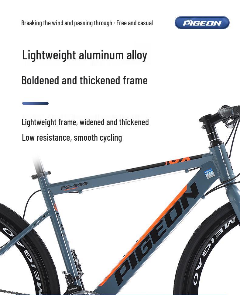 700C Road Bike with Spoke Wheel: Unisex Mountain Bicycle with Variable Speed