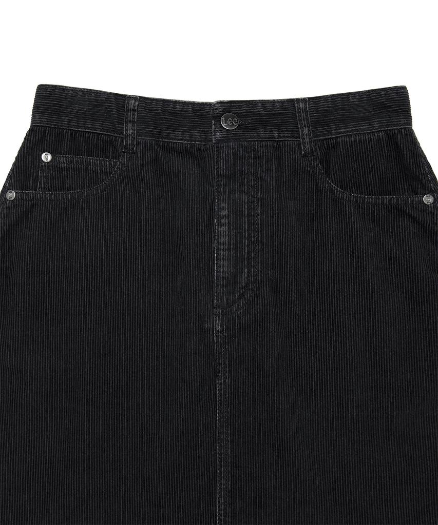 Lee Corduroy Mini Skirt Charcoal