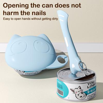 Multifunctional Pet Canned Spoon Can Opener Puppy Feeding Mixing Wet Dry Scoop Reusable Sealing Cover Food Storage Accessory