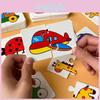 Montessori 32pcs Toddler Matching Card Game Early Education Puzzle Toys Cartoon Jigsaw Toys Color Shape Cognitive Training Gift