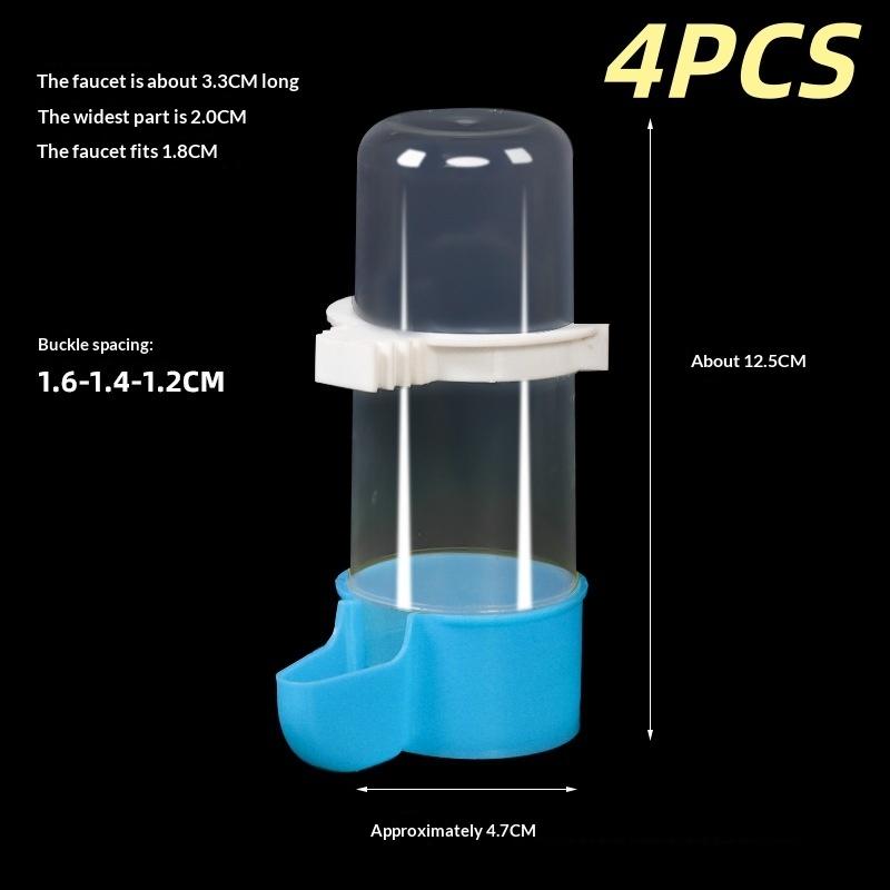 2/4/8/12Pcs Automatic Cage Hanging Parrot Water Dispenser 240ML Bird Feeder For Small Medium Large Bird Pet Cage Accessories