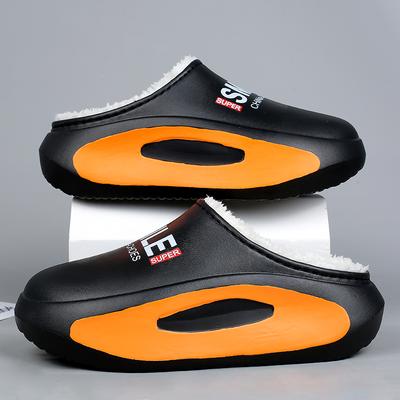 Inverno Uomo Pantofole Calde Pantofole di Cotone Scarpe Calde da Esterno Interno Impermeabili Uomo Coppia Confortevoli Casa Camera da Letto Pantofole di Peluche