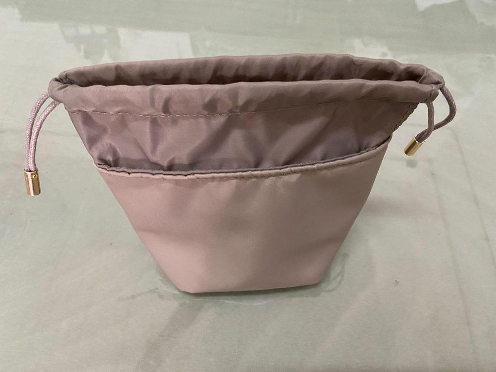 Red Tadpole Inner Pocket Mini Storage Bucket Bag - Modern Simple Design