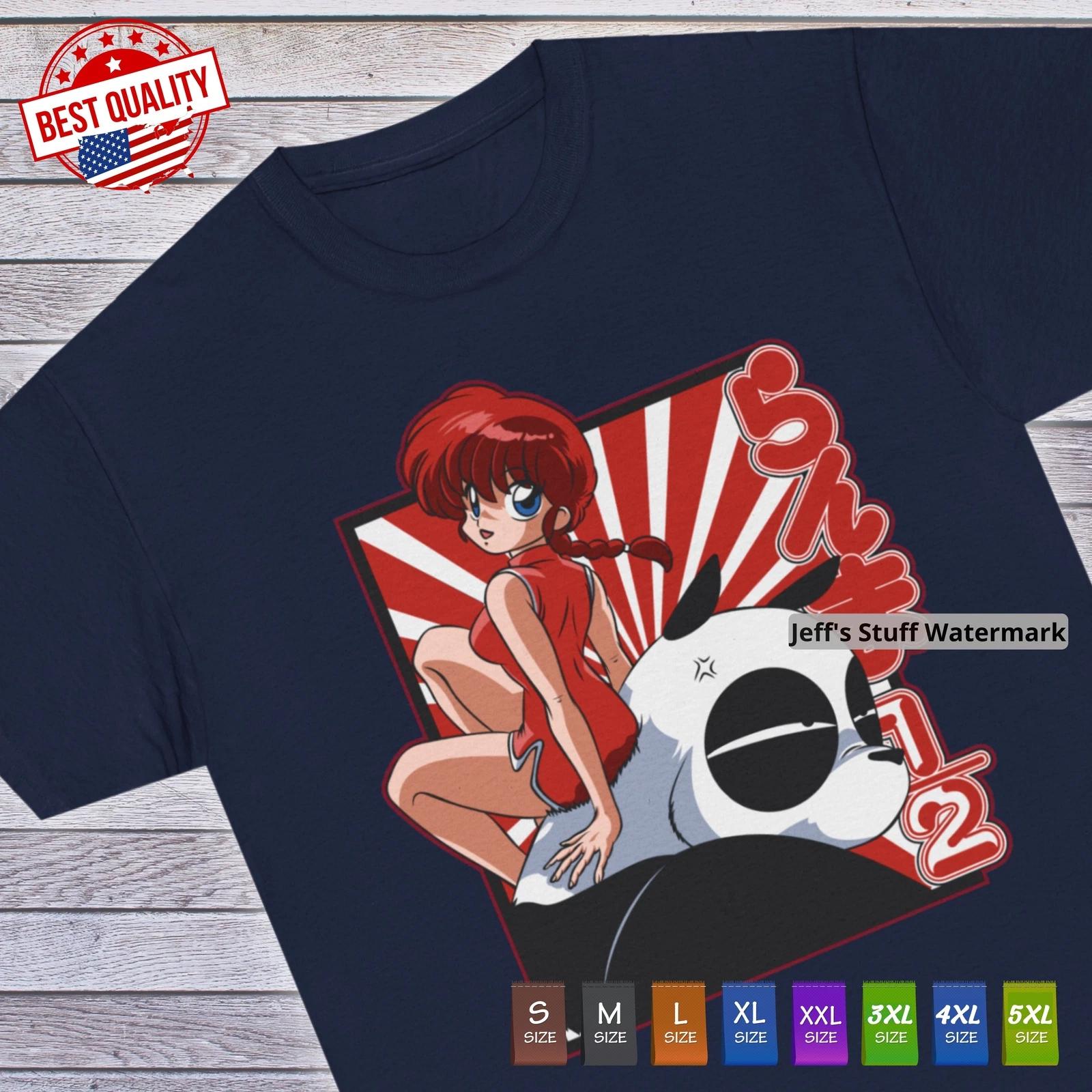 Ranma 1/2 T Shirt Genma Japanese 90s Anime Kawaii cosplay Tee Manga Vintage S