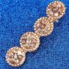 Alloy 4 Round Circle Hair Clips Jewelry Engagement Fashion Pearl Water Drop