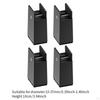 4 Pack Bed Leg Risers, Furniture Riser Blocks, Height Extensions for Desk Table, Living Room