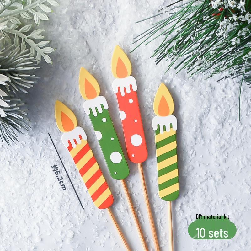 Popular Soft Glue Christmas Cake Ornaments: Santa Claus & Snowman Inserts for Holiday Party Desserts