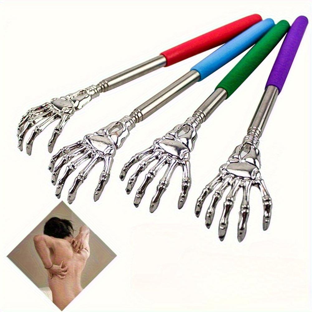 Stainless Steel Telescopic Back Scratcher Adjustable Length Durable Easy To Carry Itching Shoulders and Body Manual Scratcher