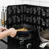Paraschizzi in Lamina di Alluminio per Fornelli a Gas da Cucina Schermo Protettivo Anti-Schizzi d'Olio Per la Cottura di Verdure Fritte Accessori da Cucina