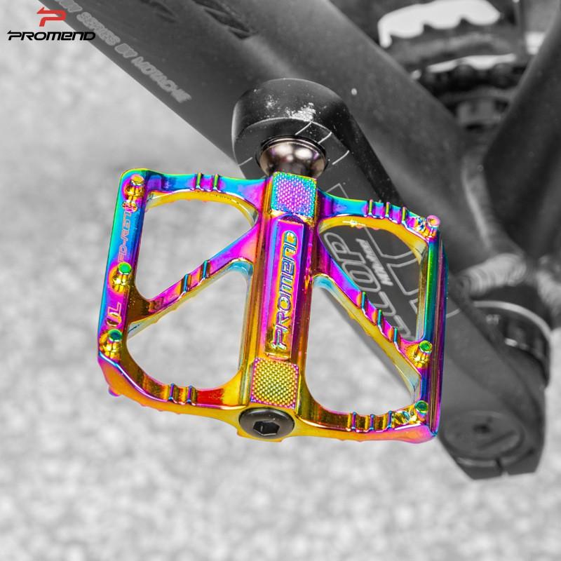 Aluminum Alloy Bike Pedals With 3 Sealed Bearings Anti-Slip Platform Road Folding Bicycles R67Y Colorful