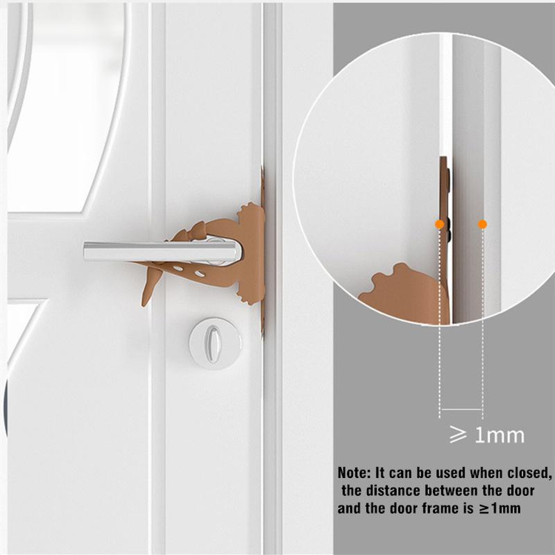 Door Slam Preventer Anti-collision Silicone Door Silencer Quiet Door Closer Cushion Door Lock Cover Cushion Noise Reduced