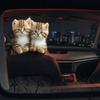 Protective Car Seat Cover 2Pcs Cute Cat Headrest Covers, Breathable Auto Elastic Fabric Sleeve Protectors, Stretchy Universal Interior Accessories for