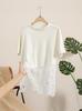 Summer T Shirt Dress With Embroidery For Casual And Business Wear In Soft Polyester Fabric