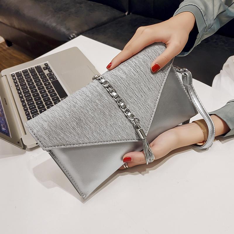 

Сумка-клатч женские вечерние сумки новые модные банкетные вечерние сумки на цепочке универсальная сумка через плечо с кисточками