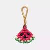 18K Gold Fruit-Inspired Apple & Watermelon Pendant with DIY Colored Beads and Lemon Design.