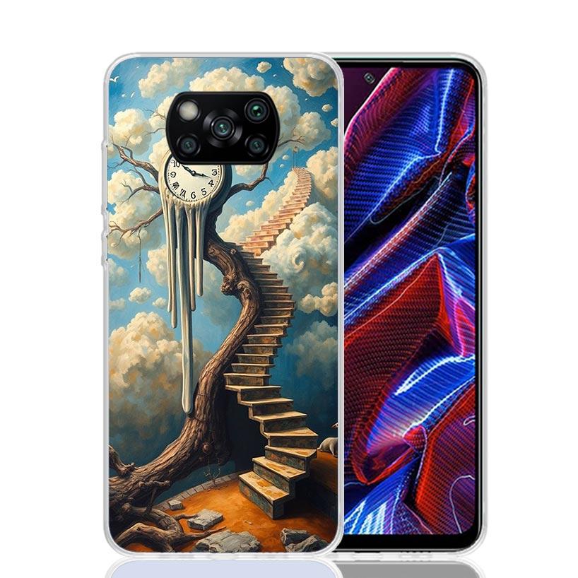 Salvador Dali Art Phone Case For Xiaomi Poco X7 X6 X5 Pro F7 Ultra Redmi 15C 15 13 13C 12 12C 10 10A 10C 9 9A 9C 9T Cover Poco X