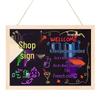 Wall-Mounted Blackboard: Restaurant Menu, Business Hours & Message Display - Wipeable & No Drilling Required