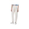 Li Ning Sports Basketball Series Solid Color Loose Fit Sweatpants Women Bottoms Cloud-White AKLS368-1