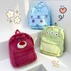 2023 New Summer Strawberry Bear Backpack Large Capacity Thickened Plush Cartoon Bag For Sweet Girls