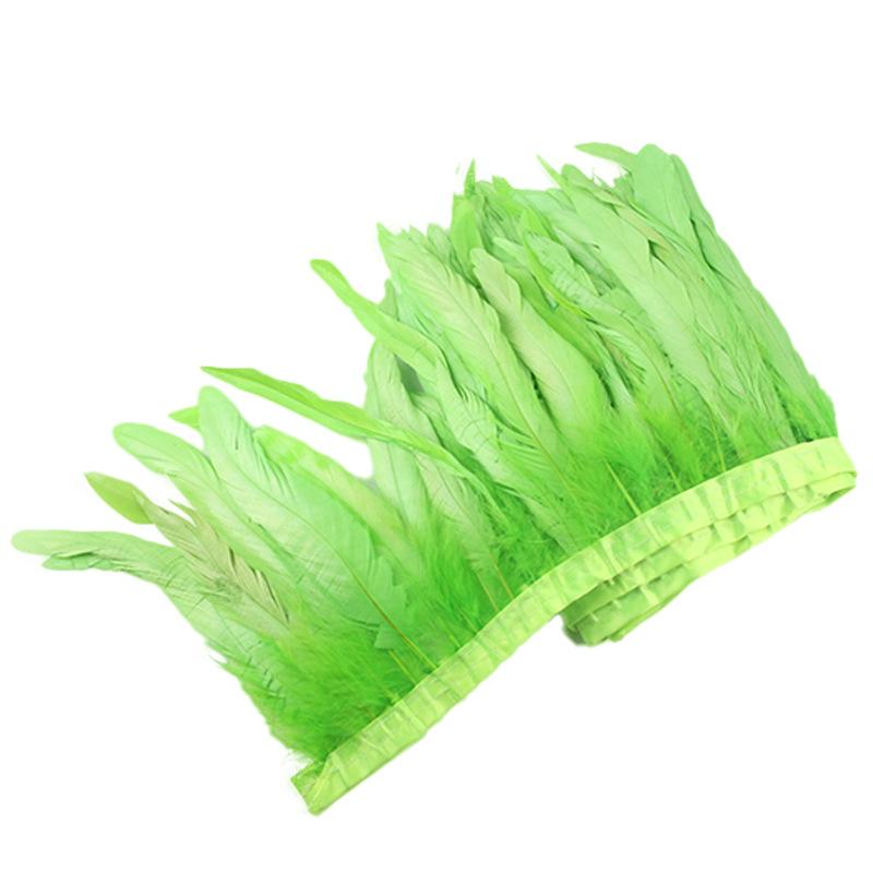 20-25Cm Dyed Cock Tail Feathers Edging Stage Show Costume Shawl Costume Accessories