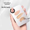 Stainless Steel Makeup Mixing Palette & Spatula Set – Foundation/Concealer Ring.