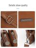 Women's Soft Leather Waterproof Crossbody Bag - 2026 Summer Fashion, Multi-layer, Versatile Single Shoulder Small Square Design