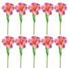 10Pcs Artificial Flower Bouquets Simulation Flowers Bouquets Arrangement for Wedding Party Home Garden Decoration