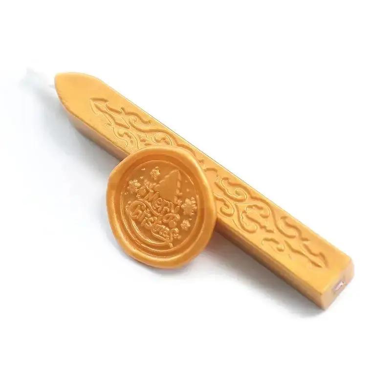1/13KS Pečetní vosk Tyčinka Retro Pečetní razítka Dopis Svatba Svatební oznámení 90*10*10mm Vintage Šňůrkový knot Vintage Pečetní voskové tyčinky