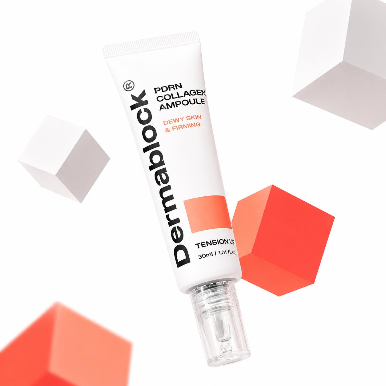 Derma Block PDRN Collagen Ampoule 30ml Korean Firming Hydrating Facial Serum Elasticity Care