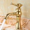 . New Arrival Bathroom Gold Basin Faucet Gold Finish Brass Mixer Tap with Ceramic Torneiras Para Banheiro YT-5027