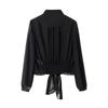 Navigare Women's Lightweight Long-Sleeve Solid Blouse