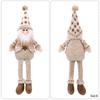 Christmas Doll Ornaments Nordic Style Santa Claus Snowman Elk Doll With Hanging Leg Merry Christmas Decorations For Home